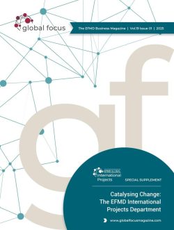 Vol. 19 issue 01 '25 special supplement catalysing change: the efmd international cover